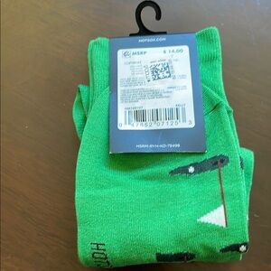 Hot Sox Men's Green Dress Socks